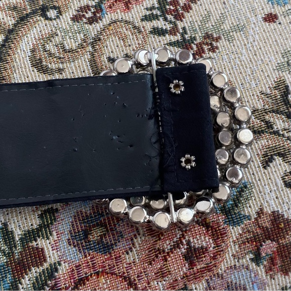 Vintage Belt with Rhinestone Buckle - Picture 4 of 7